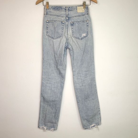 AG ADRIANO‎ GOLDSCHMIED The Phoebe Distressed High Waist Denim Sz 24 - Picture 7 of 13